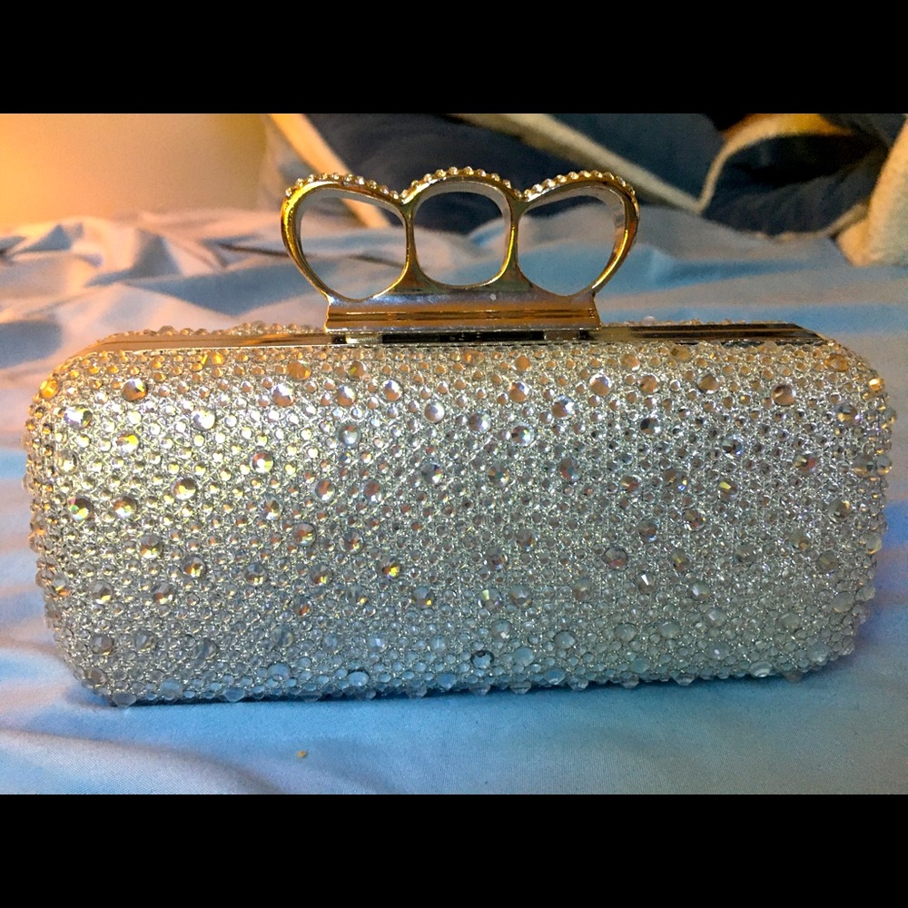 Bejewelled clutch